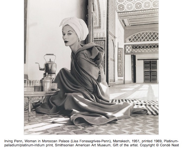 Irving Penn, Woman in Moroccan Palace (Lisa Fonssagrives-Penn), Marrakech