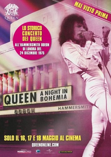 "Queen A Night in Bohemia" al cinema dal 16 al 18 maggio