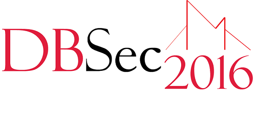 DBSec 2016
