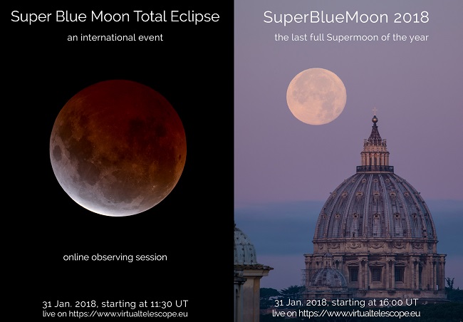 Eclissi Totale della “Superluna Blu” il 31 gennaio: dove seguirla