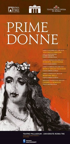 Prime Donne: 2° appuntamento il 29 gennaio al Teatro Palladium di Roma
