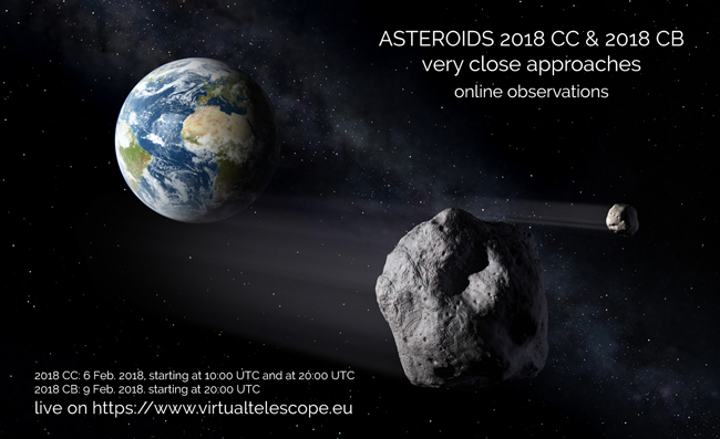 Incontro ravvicinato Asteroidi-Terra: in diretta le immagini