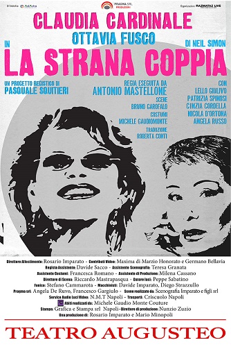 Claudia Cardinale e Ottavia Fusco al Teatro Augusteo con "La stana coppia"