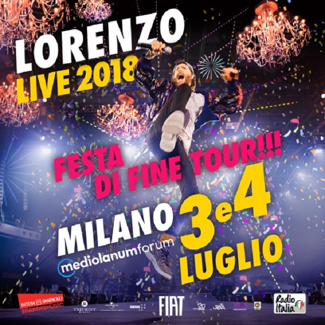 Lorenzo Live 2018 arriva a Roma dal 19 aprile con 10 nuove repliche