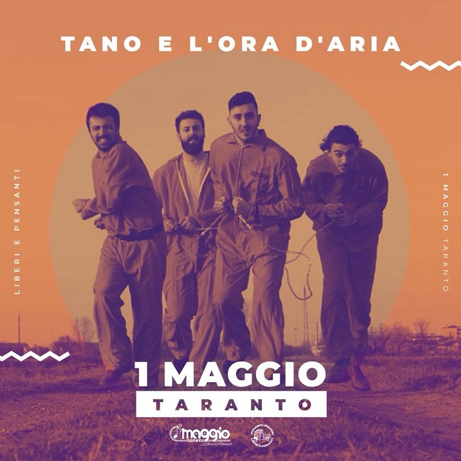 Tano e l'Ora D'Aria Live sul palco dell'#UnoMaggioTaranto