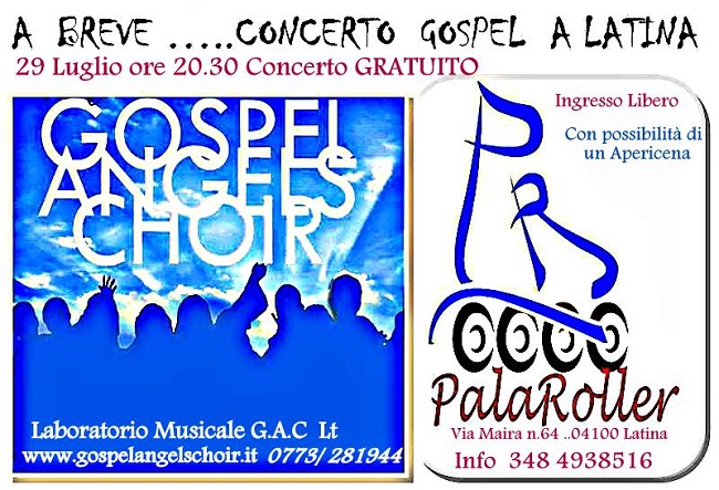 Gospel Angels Choir concerto 29 luglio Latina
