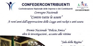 “Contro tutte le Usure”, convegno nazionale a Roma il 29 marzo