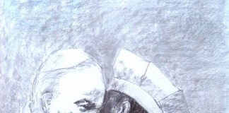 “L’abbraccio” dal 14 aprile al 14 luglio 2016 al Museo Ebraico di Roma particolare_opera_di_EvaFischer