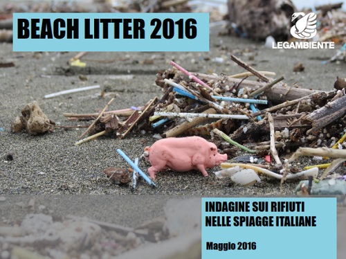 Beach Litter 2016, dossier di Legambiente