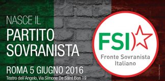 A Roma l’assemblea fondativa del Fronte Sovranista Italiano