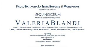 “Æquinoctium” la Personale di Valeria Blandi alla Mondadori di Palermo Æquinoctium-Valeria Blandi