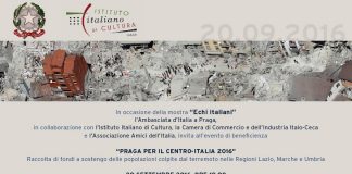 Terremoto: a Praga una serata per le popolazioni del Centro Italia