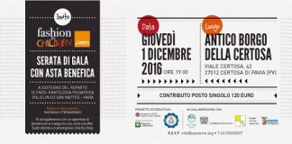 Fashion For Children: l’iniziativa di SoleTerre per l’Oncologia pediatrica di Pavia invito Fashion For Children