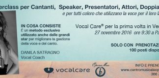 Metodo Vocal Care®: il seminario della vocal coach Danila Satragno seminario-daniela-satragno