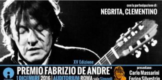 Premio Fabrizio De Andrè 2016: ecco i vincitori premio_deandre
