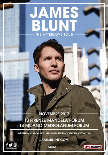 James Blunt Italian Tour 2017