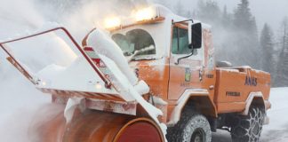 Maltempo, in azione le squadre Anas sulla rete stradale del Centro Sud turbina da neve Anas in azione