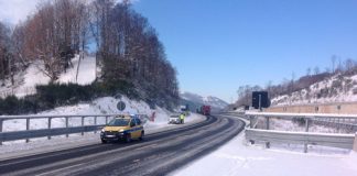 Sisma Centro Italia, controlli sulle strade interessate della scosse neve centro Italia