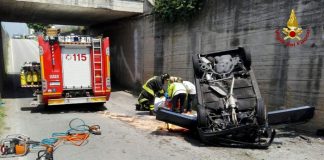 Auto precipita dalla superstrada, 62enne ferito nel vicentino Auto precipita dalla superstrada, 62enne ferito nel vicentino