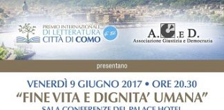 Premio Città di Como: Incontro culturale “Fine vita e dignità umana” il 9 giugno locandina fine vita e dignità umana