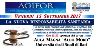 La sezione di Bari dell’Associazione Giovanile Forense discute sulla riforma Gelli-Bianco (legge 24/2017)