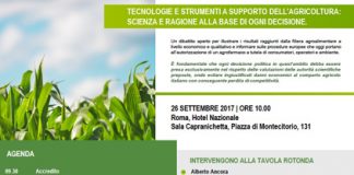 Agrofarmaci: priorità alla scienza, impegno per la sostenibilità ambientale Convegno Confagricoltura 26 settembre 2017