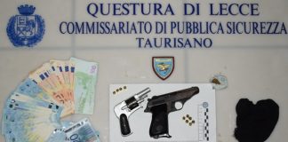 Taurisano: scovate armi clandestine e sequestrate dosi di droga