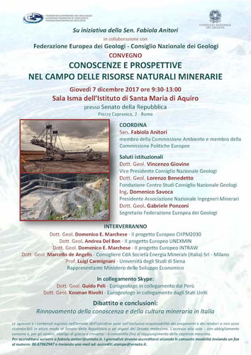 Focus su risorse naturali minerarie