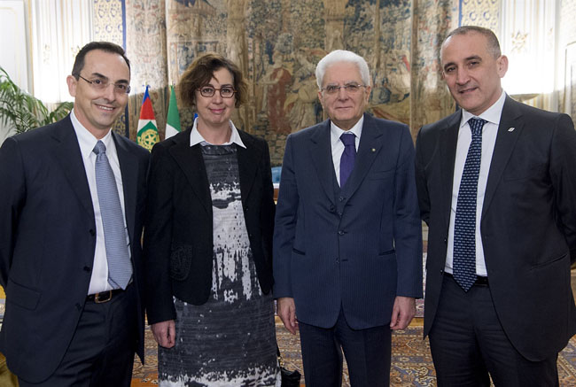 Incontro al Quirinale tra Mattarella e i vertici FS-ANAS Incontro al Quirinale tra Mattarella e i vertici FS-ANAS