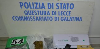 Detenzione ai fini di spaccio, arrestati tre giovani a Galatina