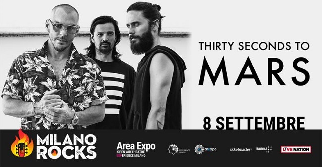 Milano Rocks: Thirty Seconds to Mars i primi headliner del Festival Milano Rocks: Thirty Seconds to Mars i primi headliner del Festival