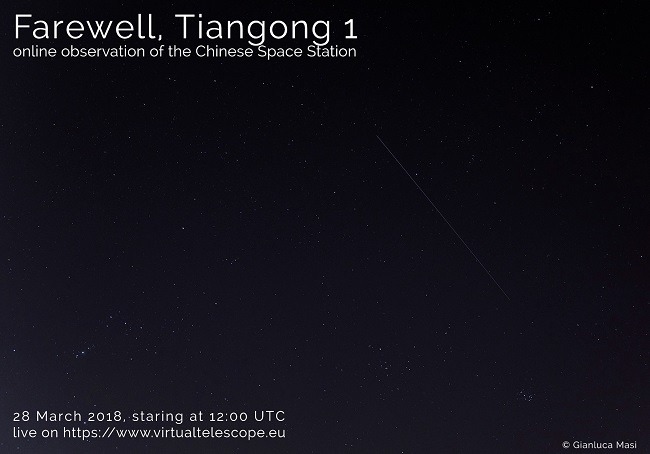Tiangong 1, le immagini in diretta della Stazione Spaziale cinese Tiangong 1, le immagini in diretta della Stazione Spaziale cinese