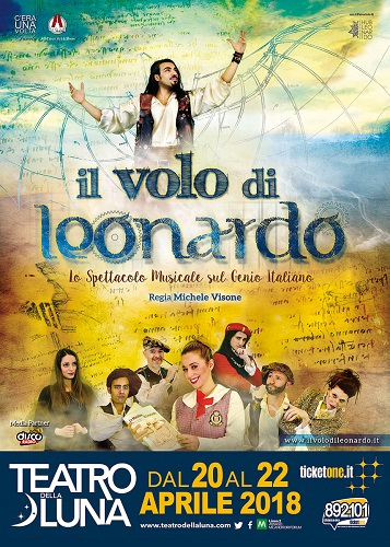 "Il volo di Leonardo" in scena al Teatro della Luna di Milano "Il volo di Leonardo" in scena al Teatro della Luna di Milano