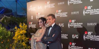 Lorella Boccia con Greggio al Monte-Carlo Film Festival Lorella-Ezio