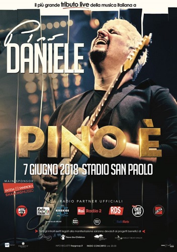 "Pino È" il 7 giugno allo Stadio San Paolo di Napoli, il tributo a Pino Daniele