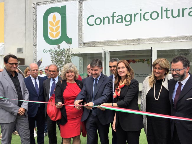 inaugurazione Cibus 2018 stand Confagricoltura Parma