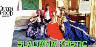 Sladana Krstic all’inaugurazione di Gialloquaranta a Roma Sladana Krstic inaugurazione Gialloquaranta Roma