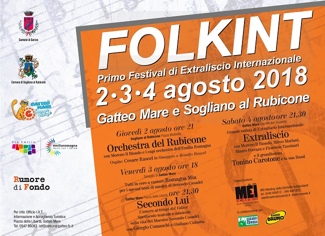 Folkint - Festival di extraliscio internazionale dal 2 al 4 agosto 2018 Folkint - Festival di extraliscio internazionale dal 2 al 4 agosto 2018