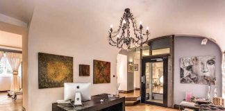 Villa Linneo, un’oasi di pace nel cuore dei Parioli villa linneo reception ingresso