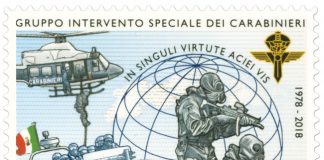 Un francobollo per celebrare i 40° anni del Gis francobollo carabinieri