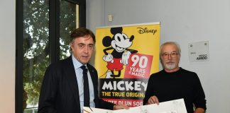 90 anni di Topolino, folder filatelico per festeggiarlo Giuseppe Lasco e Giorgio Cavazzano