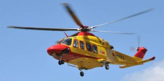 Sciatore cade sul Gran Sasso e si fa male, soccorso dall’eliambulanza del 118