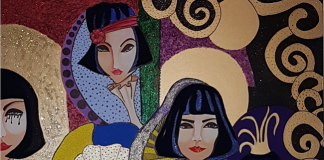 L’elegante Art Decò di Sara Pezzoni, racconto per immagini del complicato mondo delle donne i colori dell'allegria