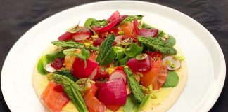 Ricetta della felicità: la piadipizza dello chef Braschi piadizza piatto felicità