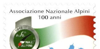 Francobollo celebrativo per i 100 anni dell’Associazione Nazionale Alpini