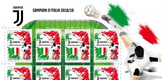Emesso un francobollo dedicato ai Campioni d’Italia della Juventus