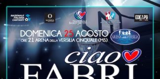 Serata dedicata a Fabrizio Frizzi il 25 agosto all’Arena della Versilia ciao fabri locandina