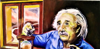 Nuove icone tra cinema e scienza nel NeoPop di Mauro Ravera albert einstein