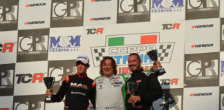 Aiello due volte sul podio di Vallelunga con la Honda TCR podio vallelunga