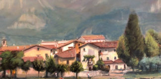 Tina Bux, il romantico stile Realista negli scorci idilliaci e nei racconti di piccoli attimi paesaggio lacustre